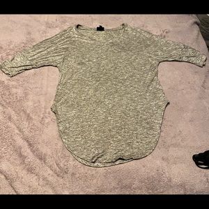 COLD SHOULDER Gray Shirt